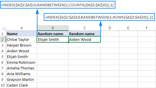 Excel Random Selection How To Get Random Sample From A Dataset