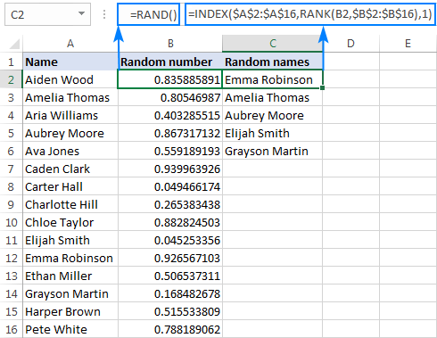 random list generator no repeats