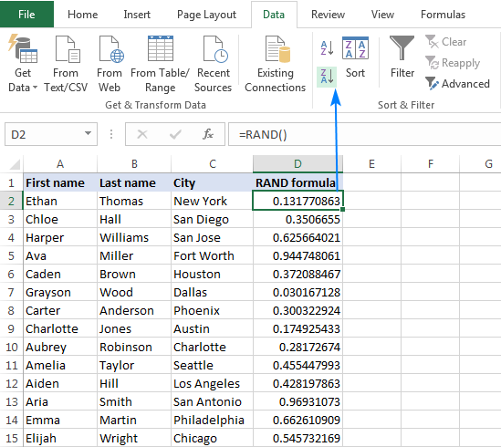 random selector between two options