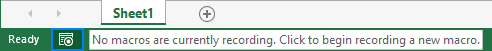 Click the Record Macro button to start recording.