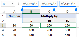 Mixed cell reference