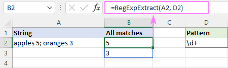 Regex to extract all matches