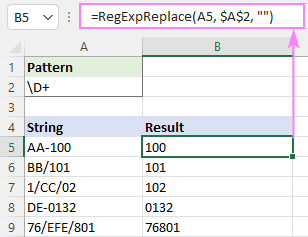 Regex to strip off non-numeric characters