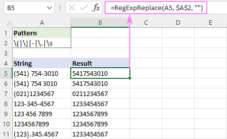 Regex To Remove Certain Characters Or Text In Excel