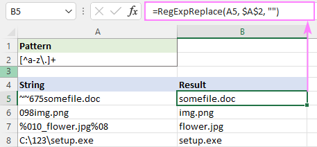 Regex to remove everything except