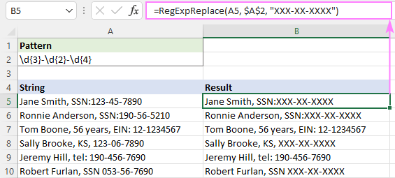 Excel Regex To Replace Strings Using Regular Expressions