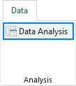 Click the Data Analysis button.