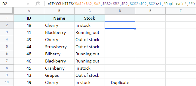 Find duplicates without the 1st occurrences.