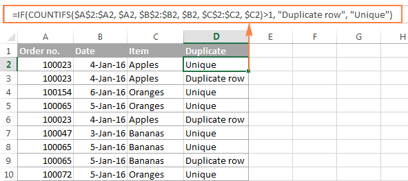 How to remove duplicates in Excel