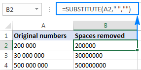 Remove all spaces in a cell