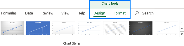 Ribbon Chart Excel