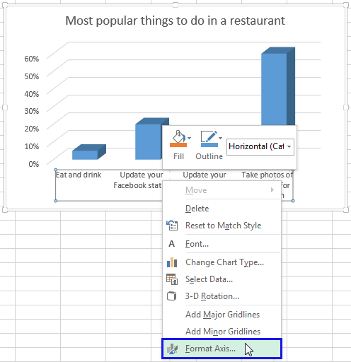 How To Rotate Chart In Excel