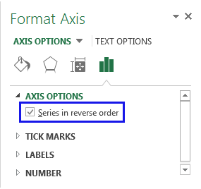 Tick the checkbox next to Series in reverse order
