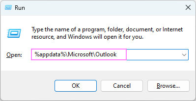 Open the Outlook folder.