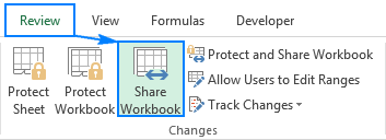 Sharing an Excel workbook