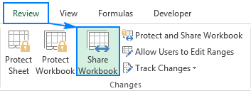 how to make shared excel file office 365