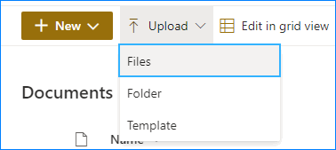 Upload new files to your SharePoint