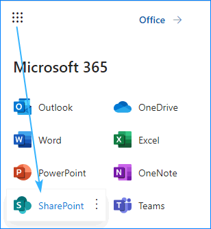 Mở SharePoint của bạn