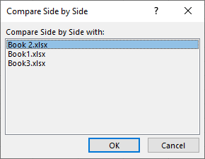 How to view sheets side by side in Excel