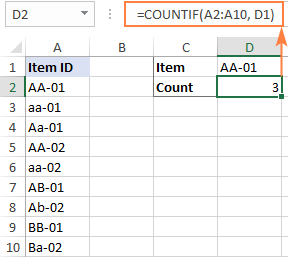 Excel Count Cells With Specific Text Exact And Partial Match