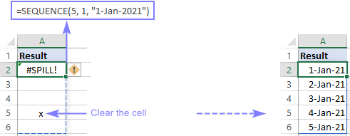 Non-empty cells in a spill range