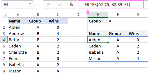 Spill in Excel - tutorial with examples