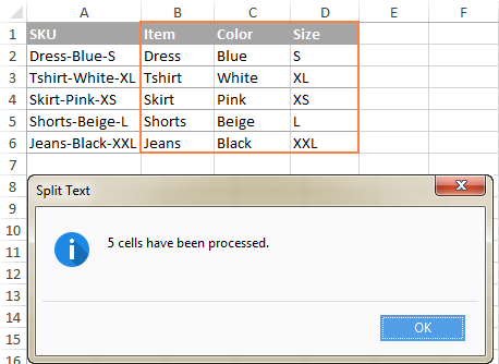 Excel: Split string by delimiter or pattern, separate text and numbers