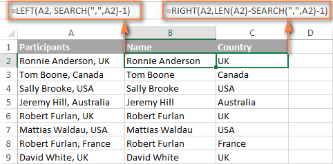 split cells in excel