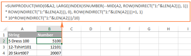 Excel: Split string by delimiter or pattern, separate text and numbers