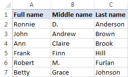 Split names in Excel: separate first and last name into ...