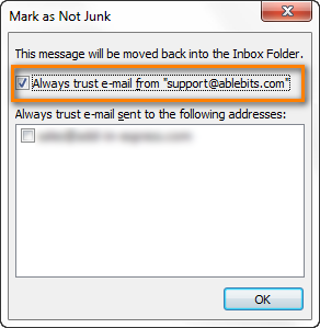 how to make span go to junk folder in outlook 2016