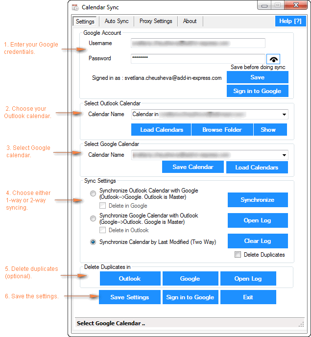 Calendar Sync for Outlook and Google