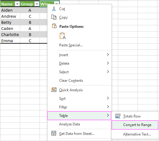 How To Remove Table Formatting In Excel 9841