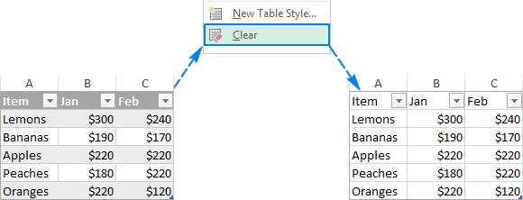 remove table formatting in word 2013 but keep text