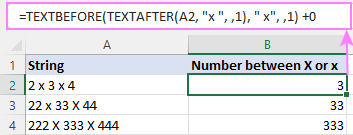 Case-insensitive formula to extract text between characters in Excel 365