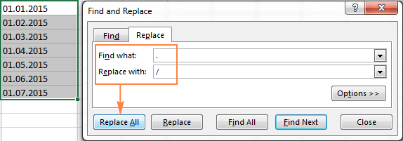 Replacing a custom delimiter with a slash