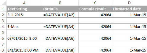 date value to text excel