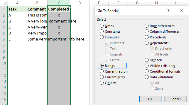 Microsoft Excel: How can we cross check the texts and numbers from