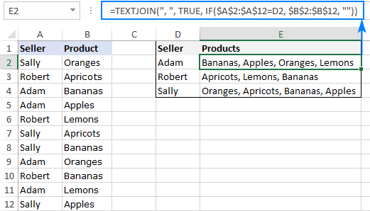 TEXTJOIN Function In Excel To Merge Text From Multiple Cells Ablebits