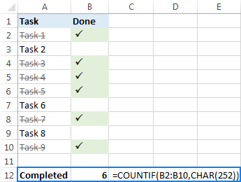 keyboard command for check mark mac google sheets