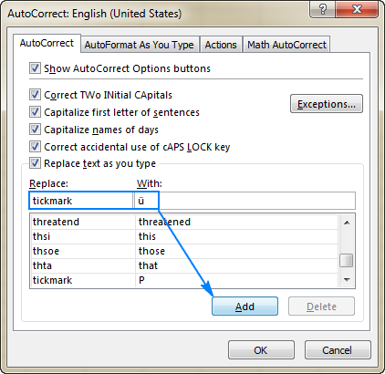 How to insert a tick or cross symbol in Microsoft Word and Excel