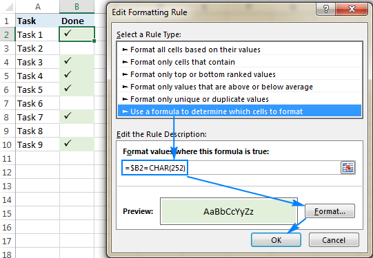 6 Ways to Insert a Check Mark in Excel - Onsite Training