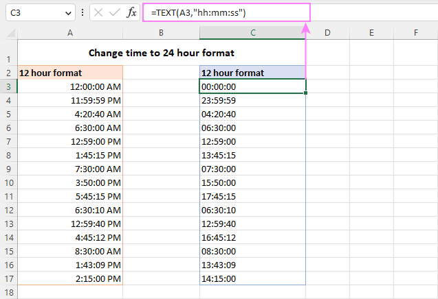 Change time to 24 hour format.