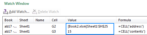 Tracking the last changed cell in Excel