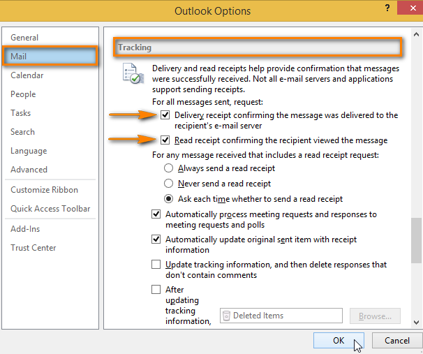 Get Email Delivery Confirmation & Read Receipt In Outlook