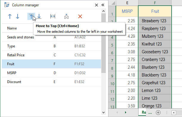 automatically adjust selected tables columns to fit text