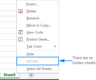 unhide worksheet in excel 2011 for mac