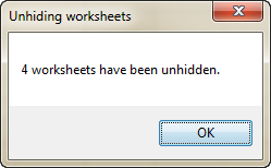 how to unhide all sheets in excel at once