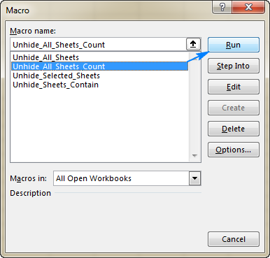 A macro to unhide all sheets in Excel