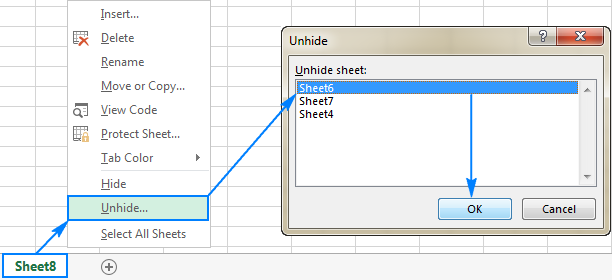 how to unhide a column in excel manually